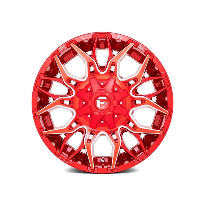 Fuel Twitch - D771 / Candy Red & Milled 6 LUG