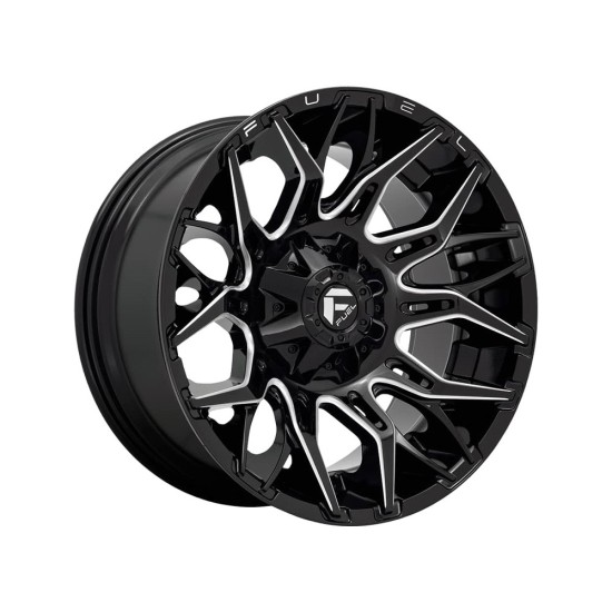 Fuel Twitch - D771 / Candy Red & Milled 6 LUG